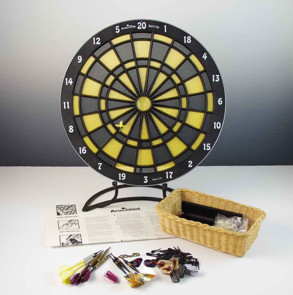 Regulation Size Soft Tip Dart Board and Accessories