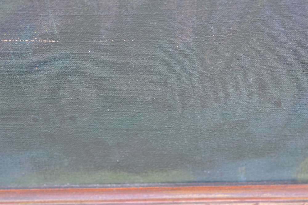 Circa 1900 Original Large Neoclassical Oil On Canvas Painting