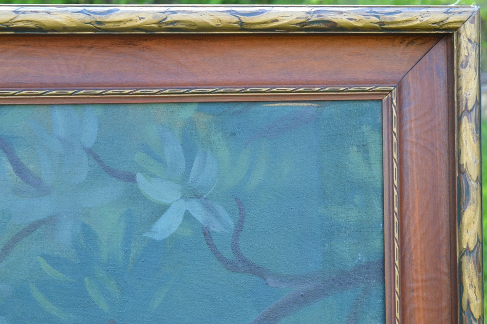 Circa 1900 Original Large Neoclassical Oil On Canvas Painting