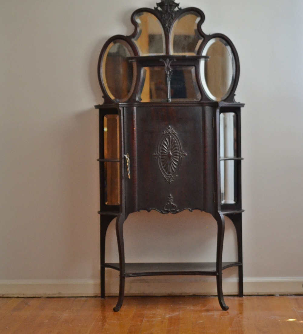 Antique Victorian Style Sheet Music Cabinet