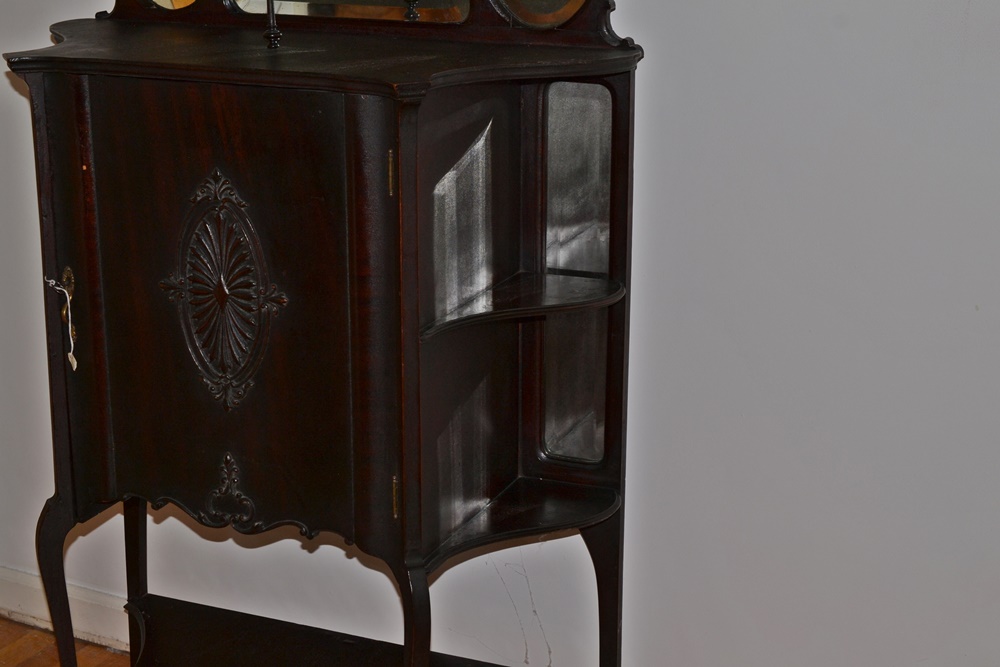 Antique Victorian Style Sheet Music Cabinet