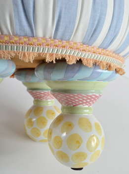 Charming Mackenzie Child's Ltd Tuffet Ottoman