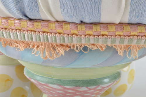 Charming Mackenzie Child's Ltd Tuffet Ottoman