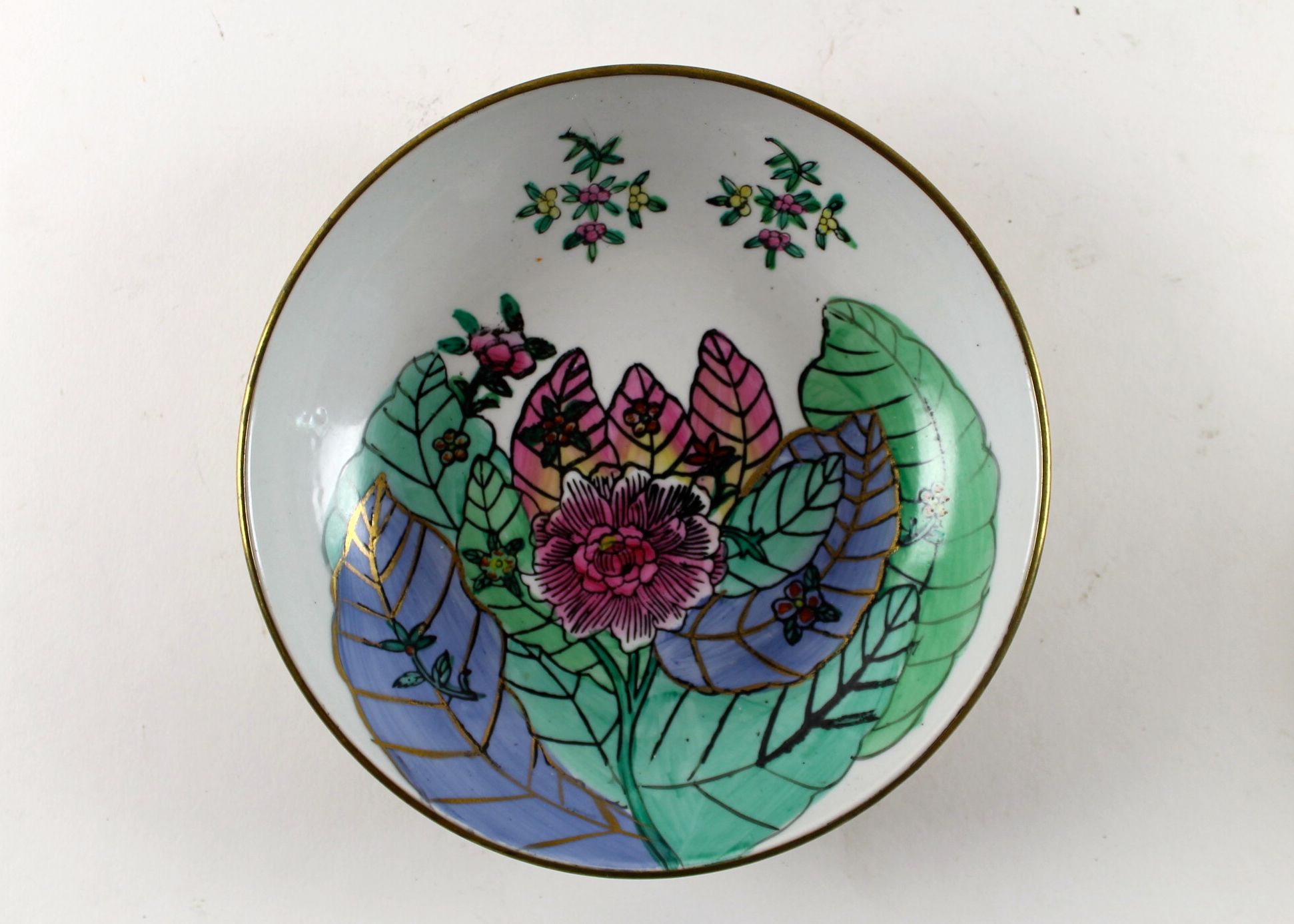 Four Hand-Painted Porcelain Plates