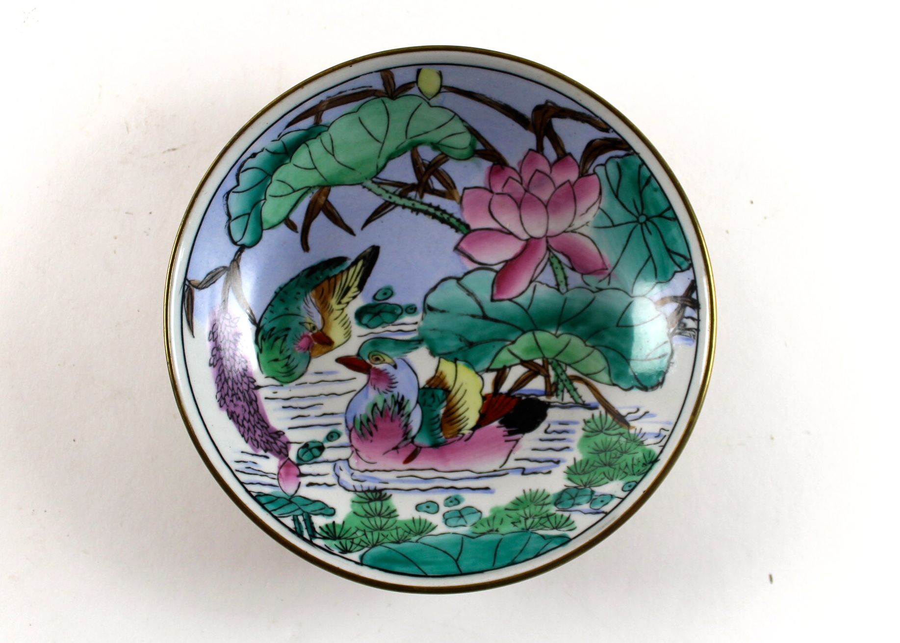 Four Hand-Painted Porcelain Plates