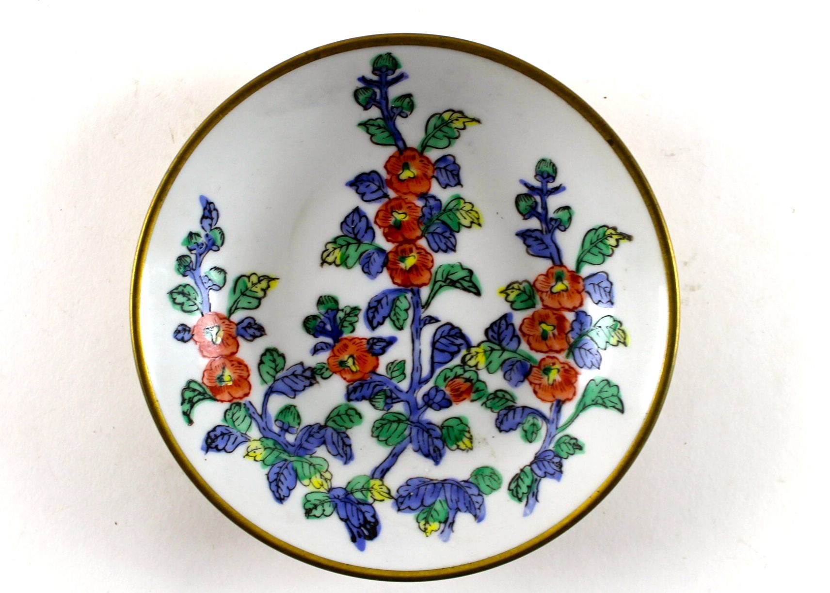Four Hand-Painted Porcelain Plates