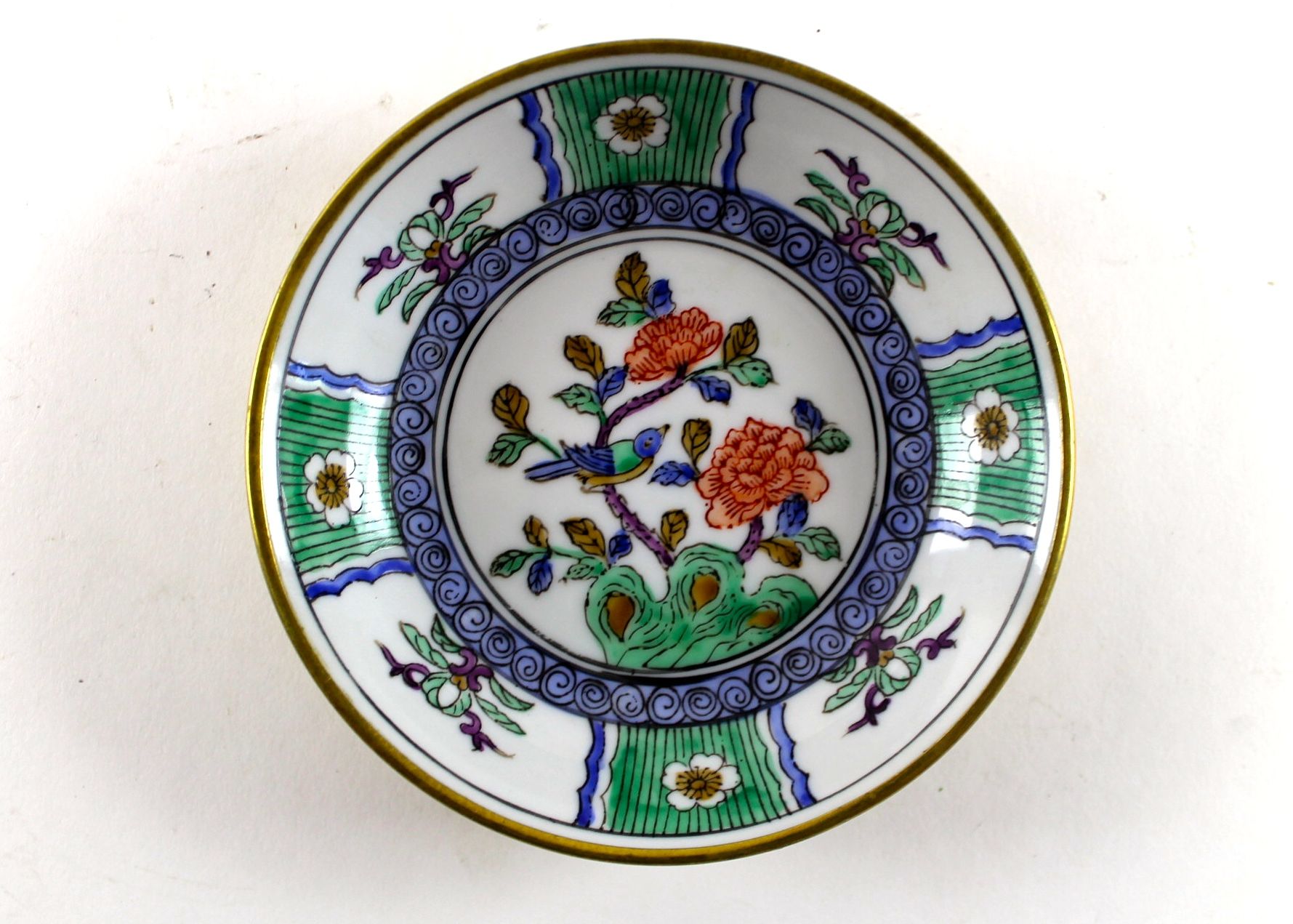 Four Hand-Painted Porcelain Plates