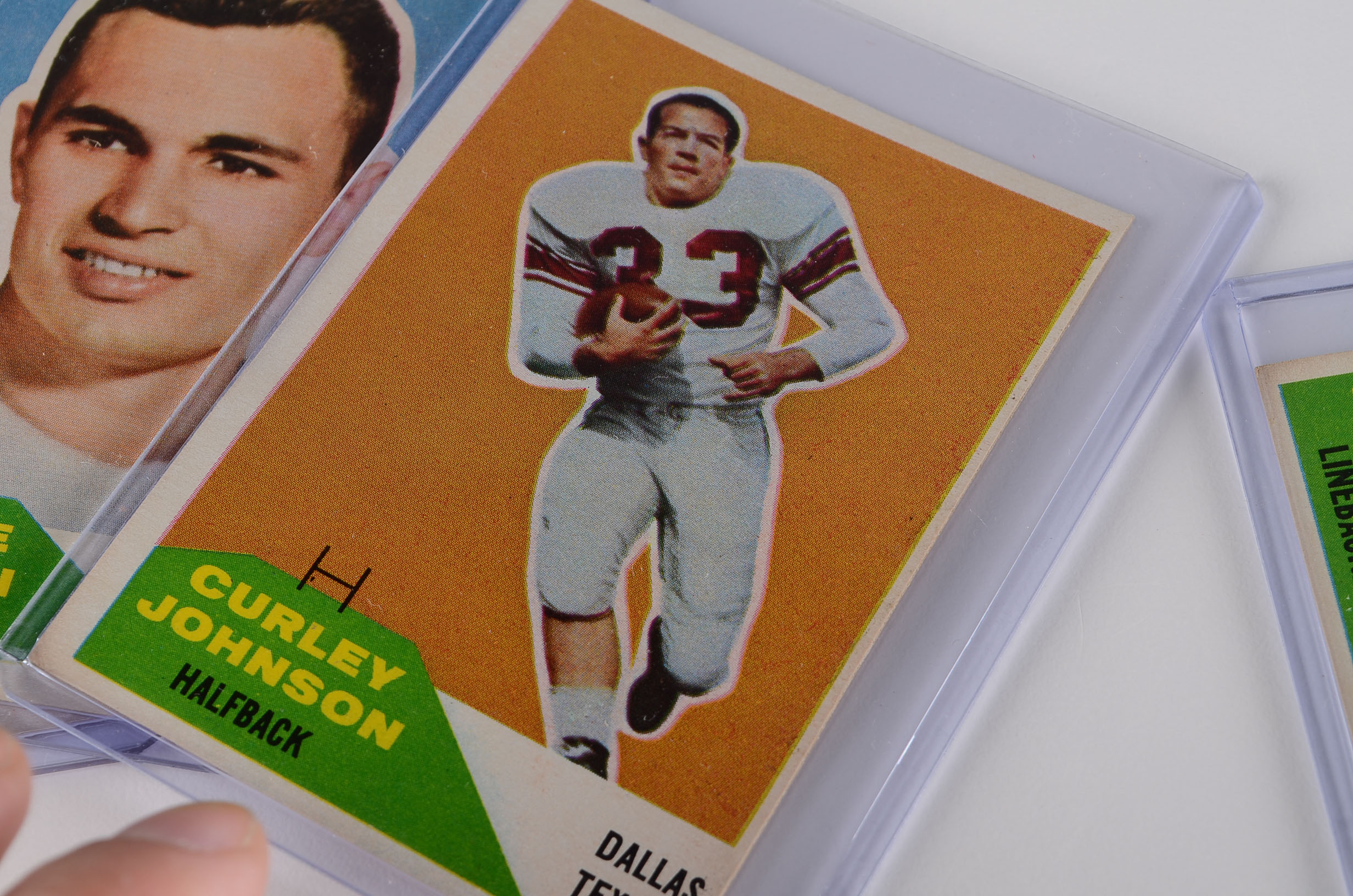 Eight Dallas Texans And Cowboys Topps Football Cards
