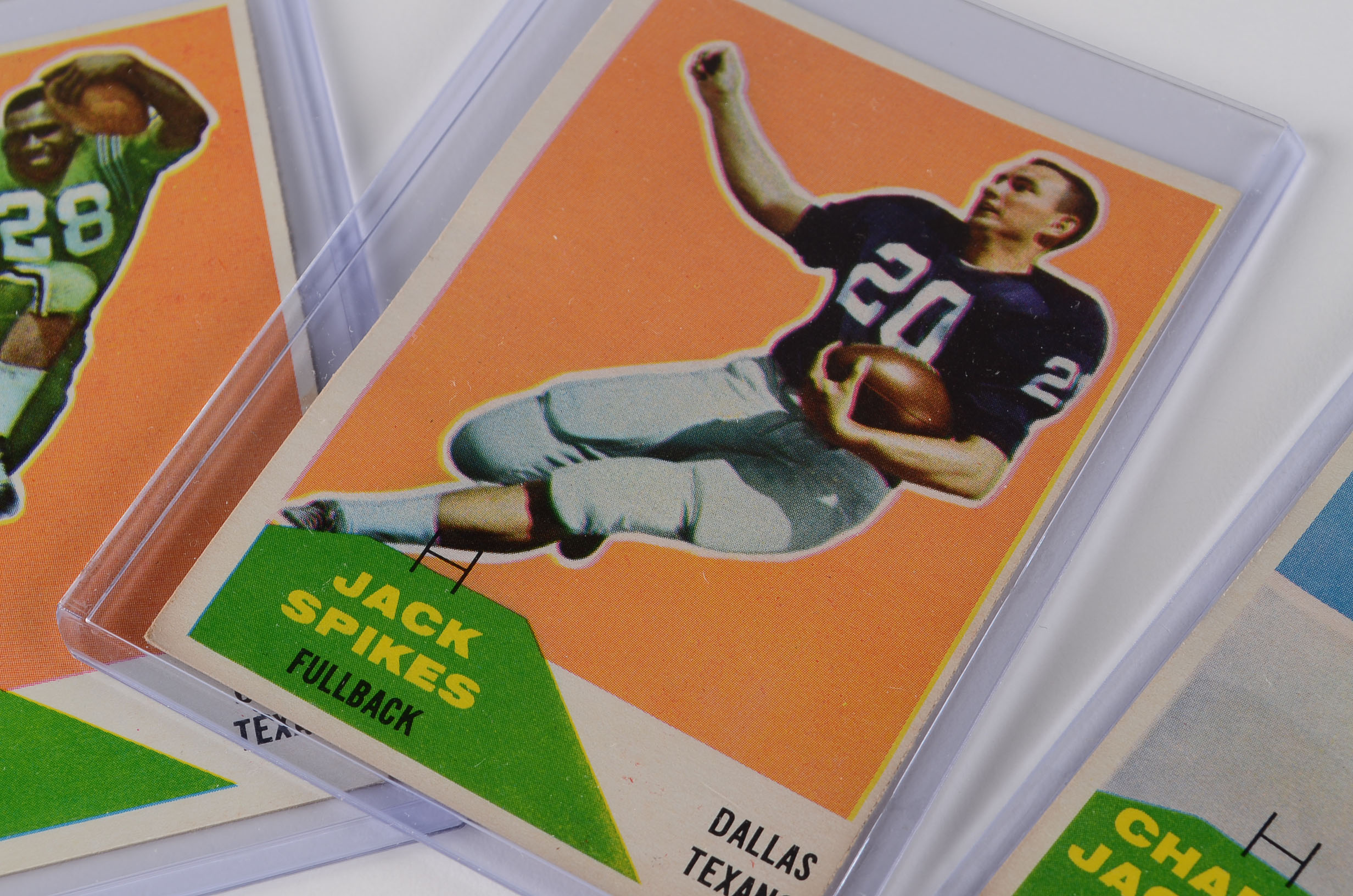 Eight Dallas Texans And Cowboys Topps Football Cards