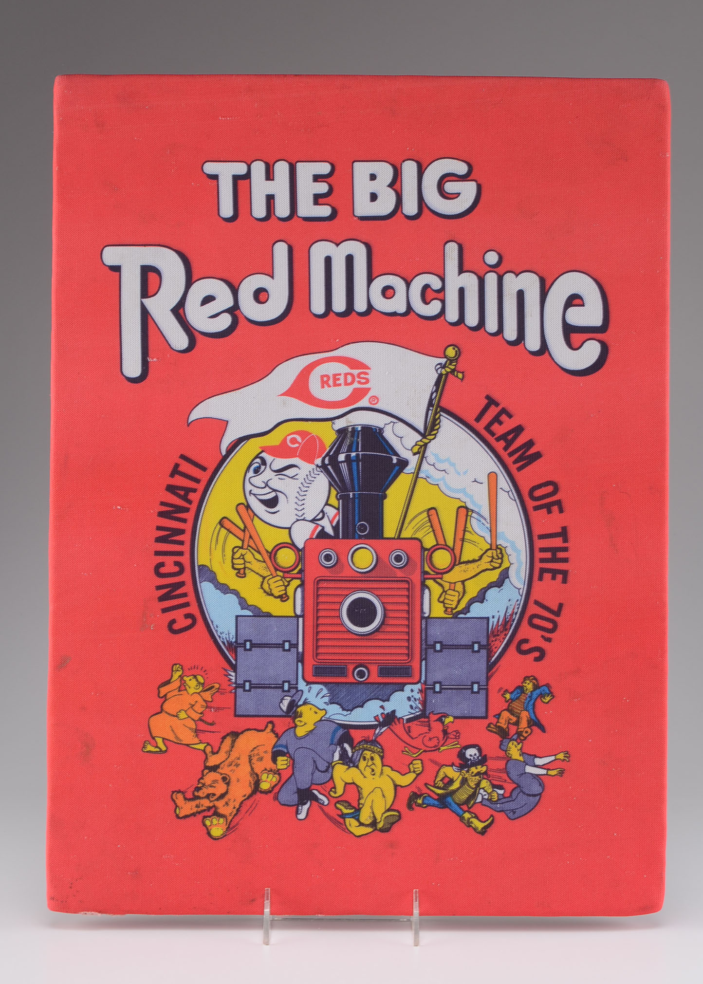 Big Red Machine Cloth Poster Board With Team Mascots