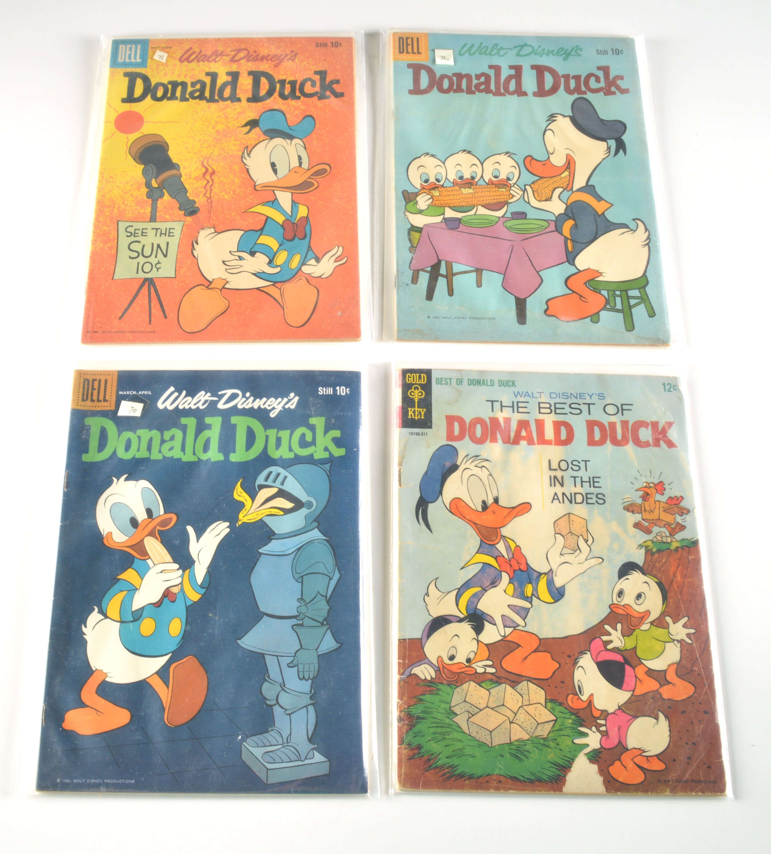Mixed Lot Silver Age Donald Duck Comics