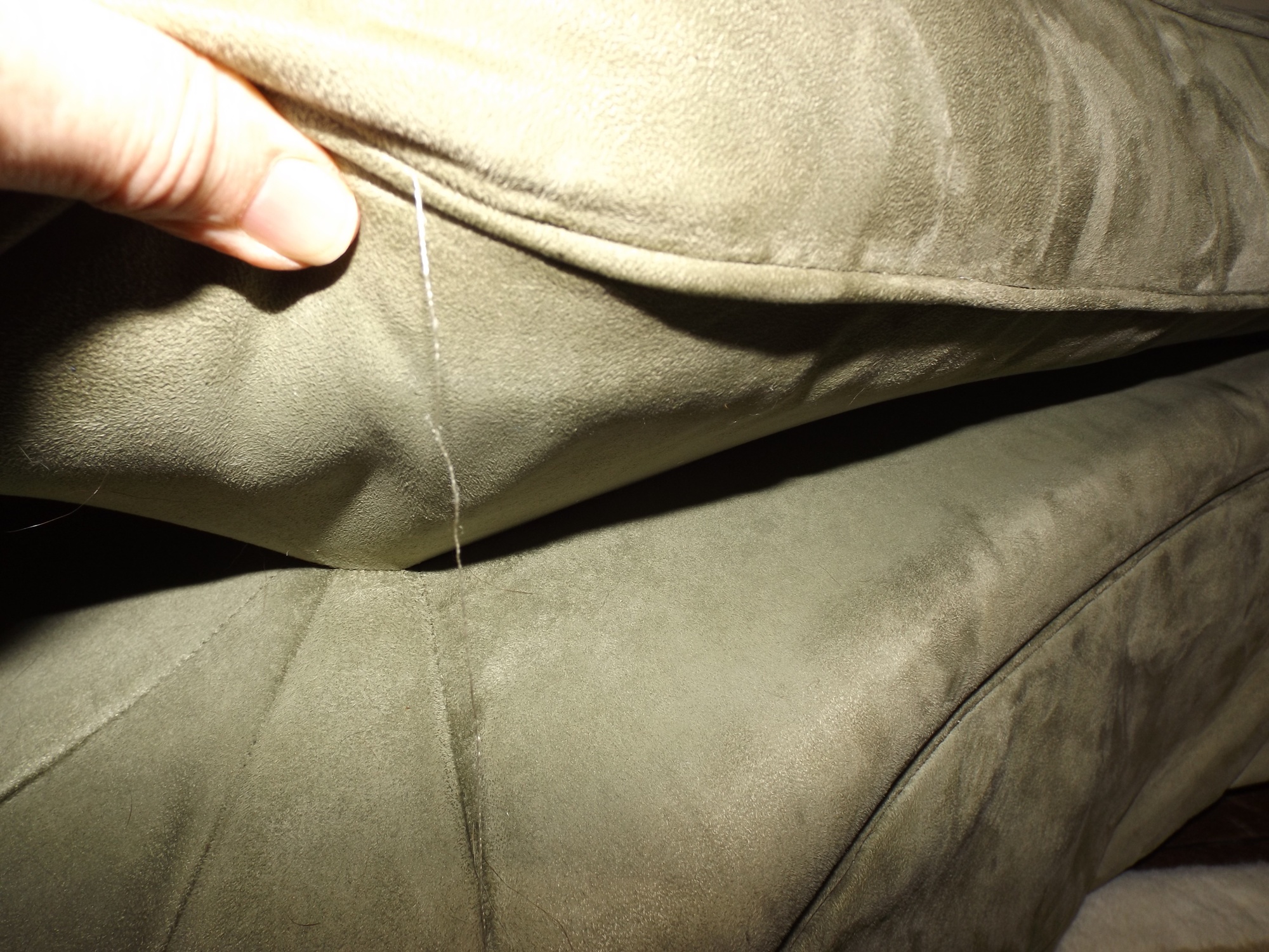 Ottoman Upholstered in Ultrasuede