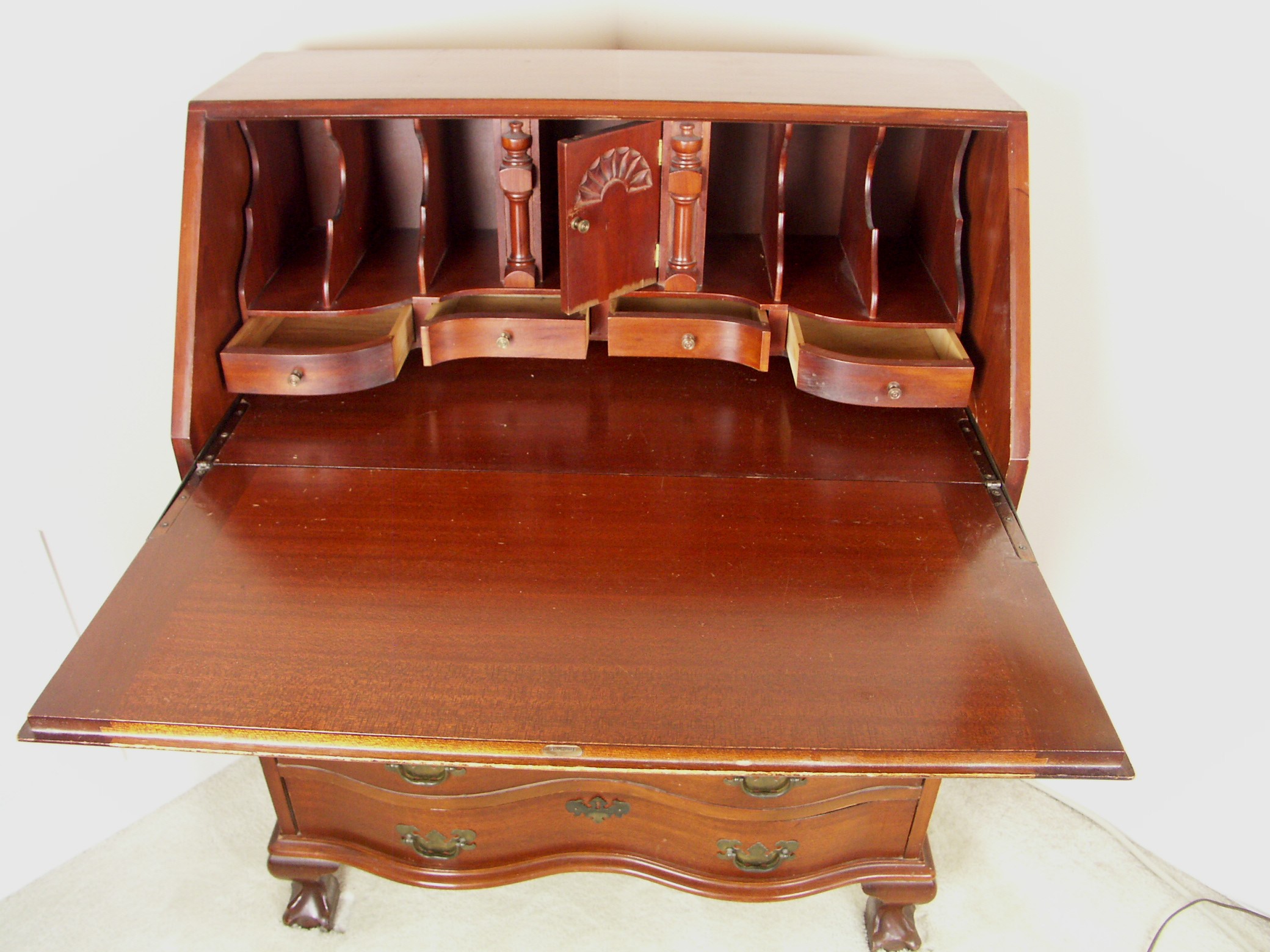 1940's Slant Front Secretary Desk