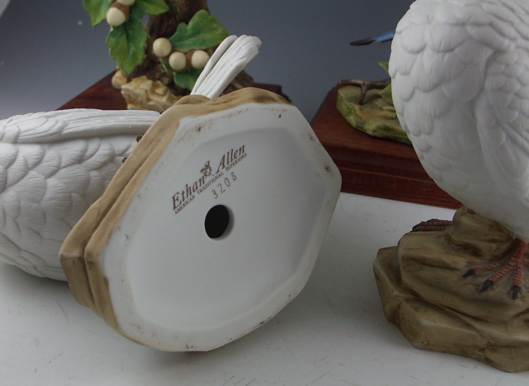 Six Porcelain Birds - Ethan Allen and Jonathan Byron 