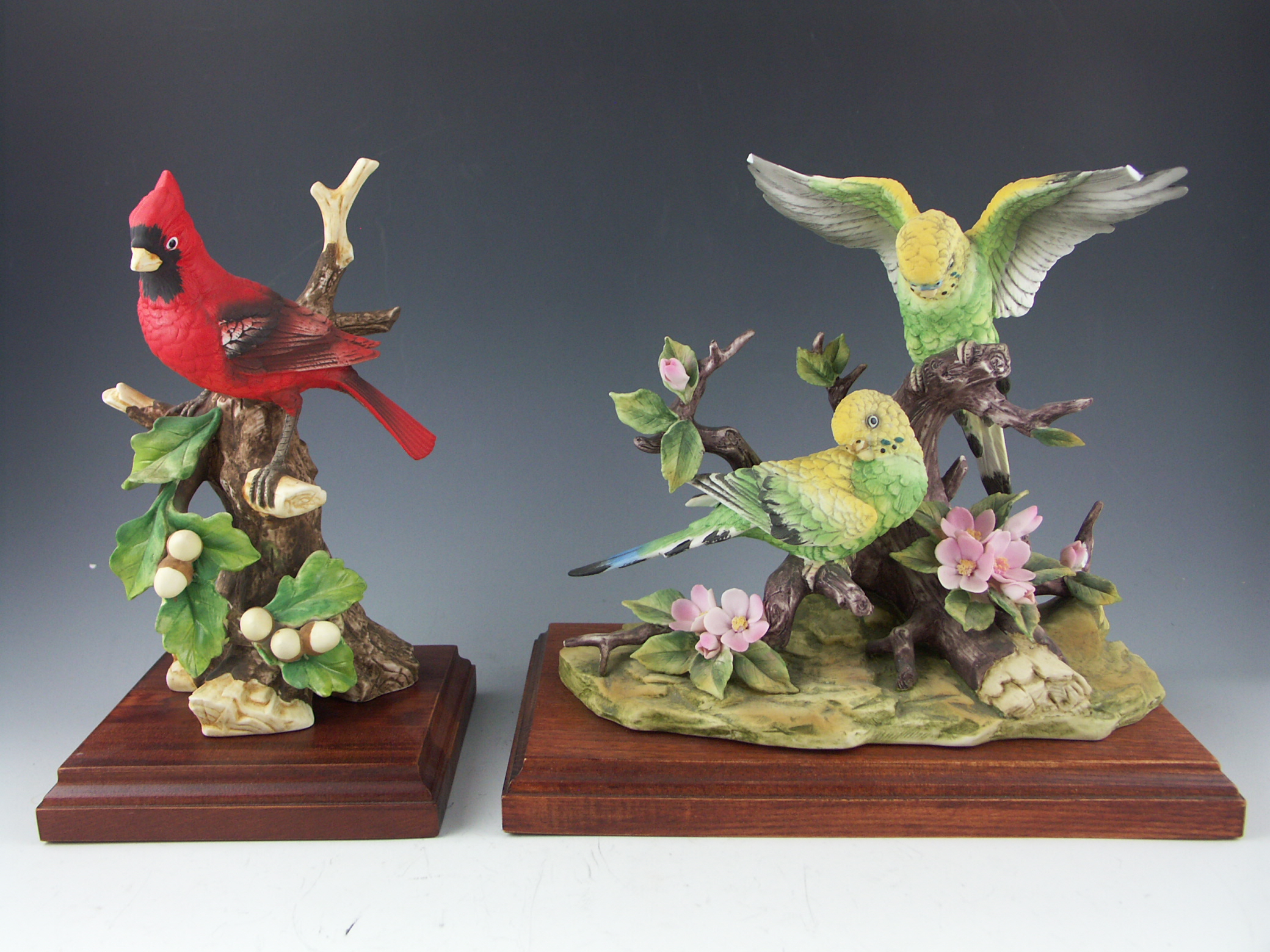 Six Porcelain Birds - Ethan Allen and Jonathan Byron 