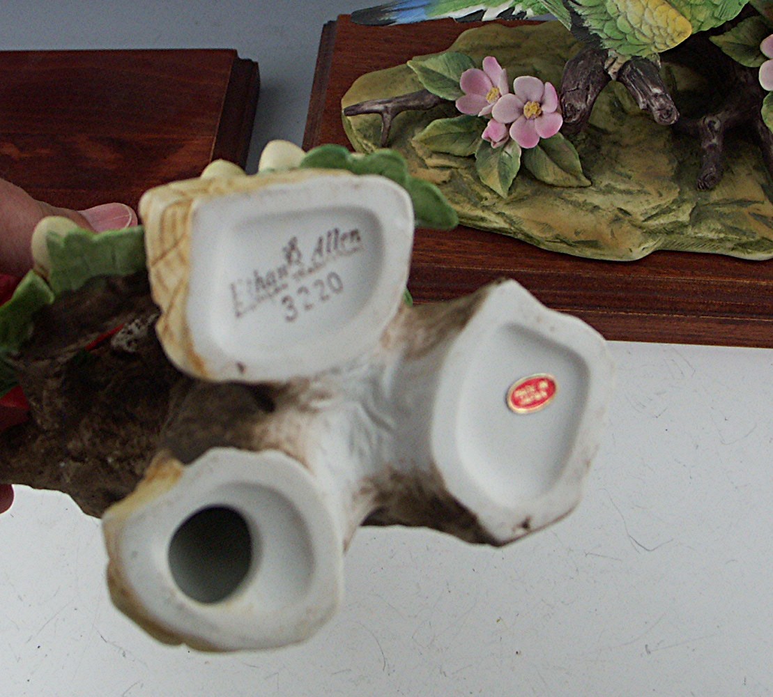 Six Porcelain Birds - Ethan Allen and Jonathan Byron 