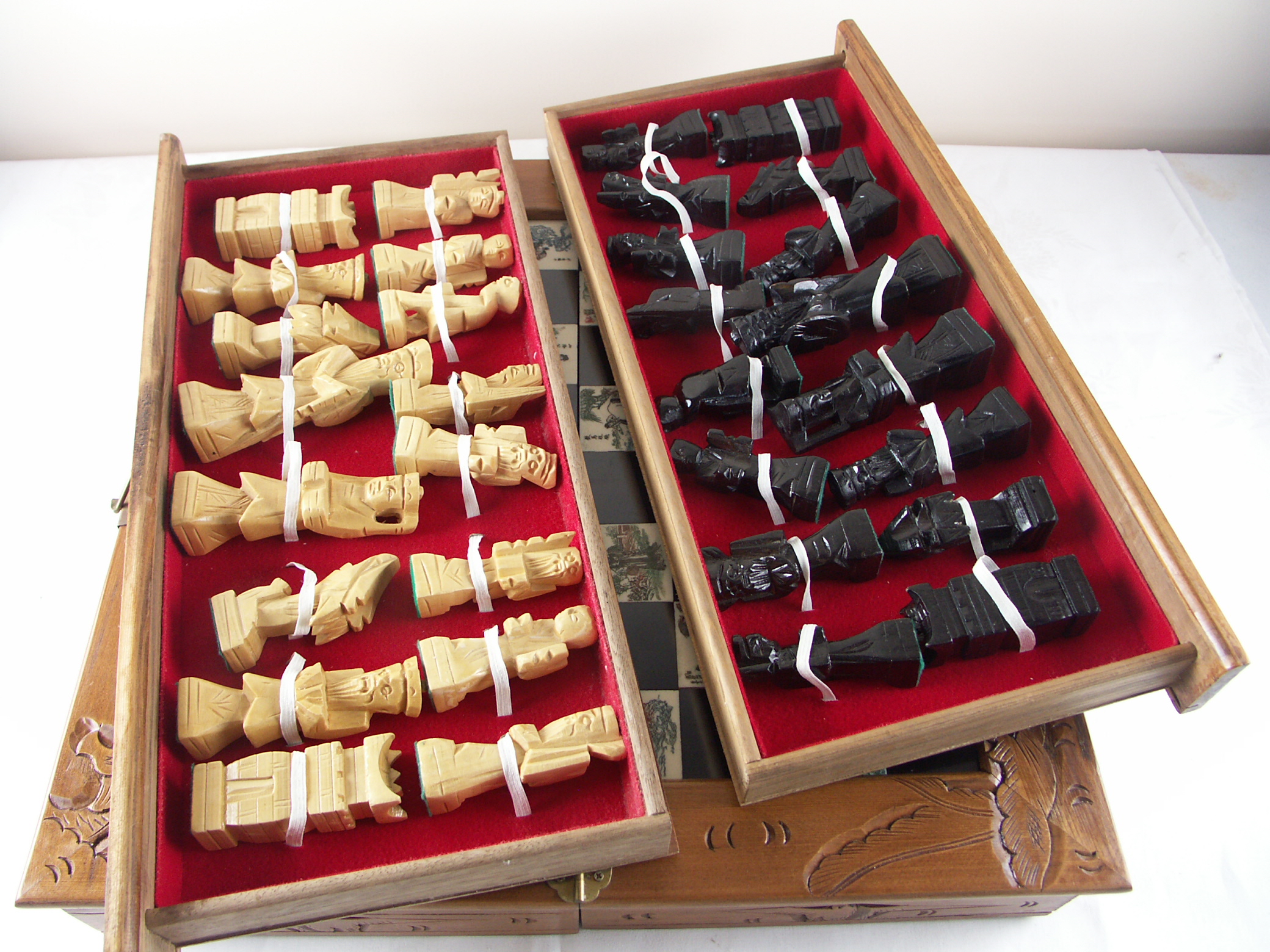 Hand Carved Chinese Chess Set
