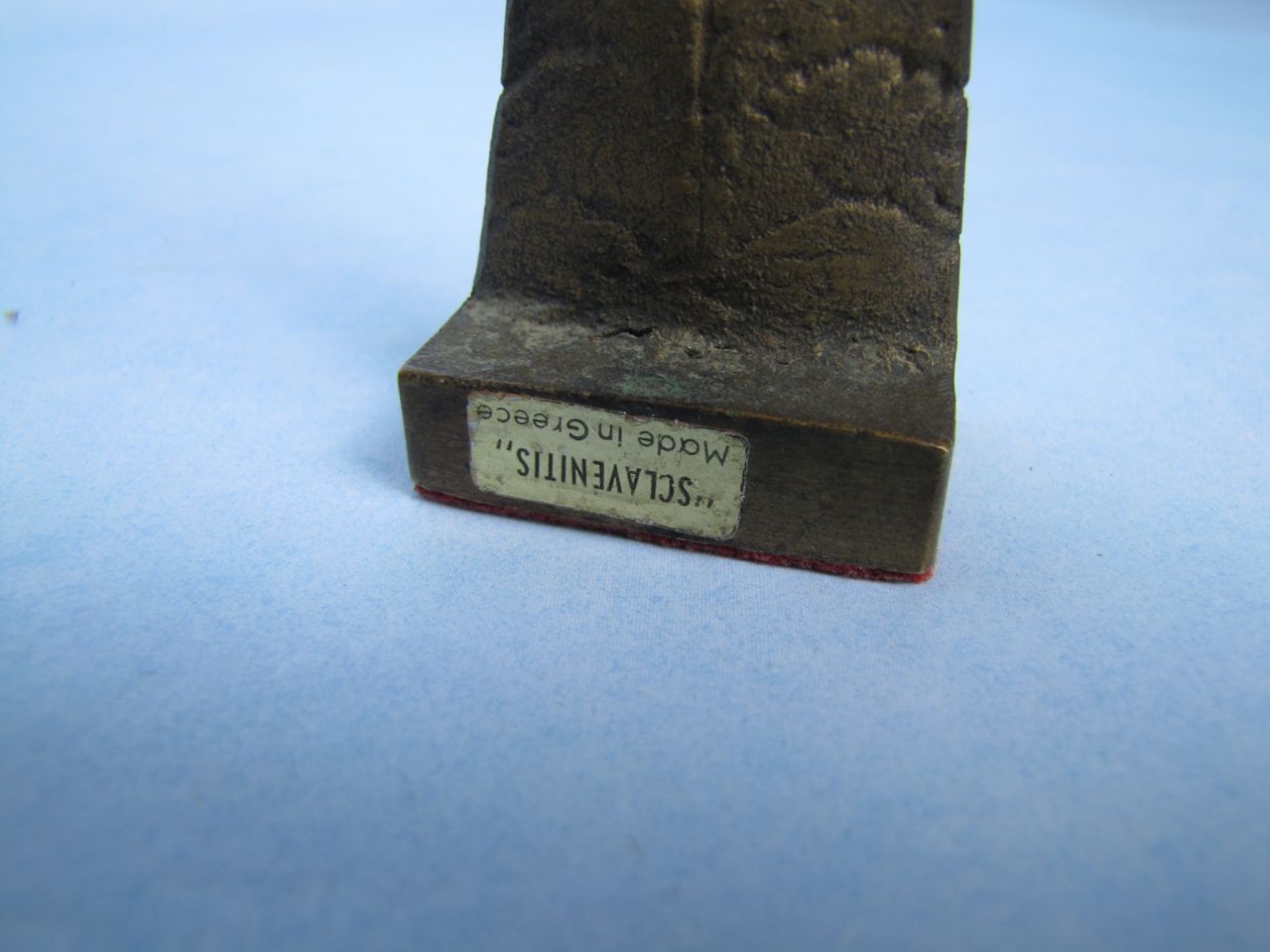 Bronze Minoan Figural Chess Statues and Brass Board