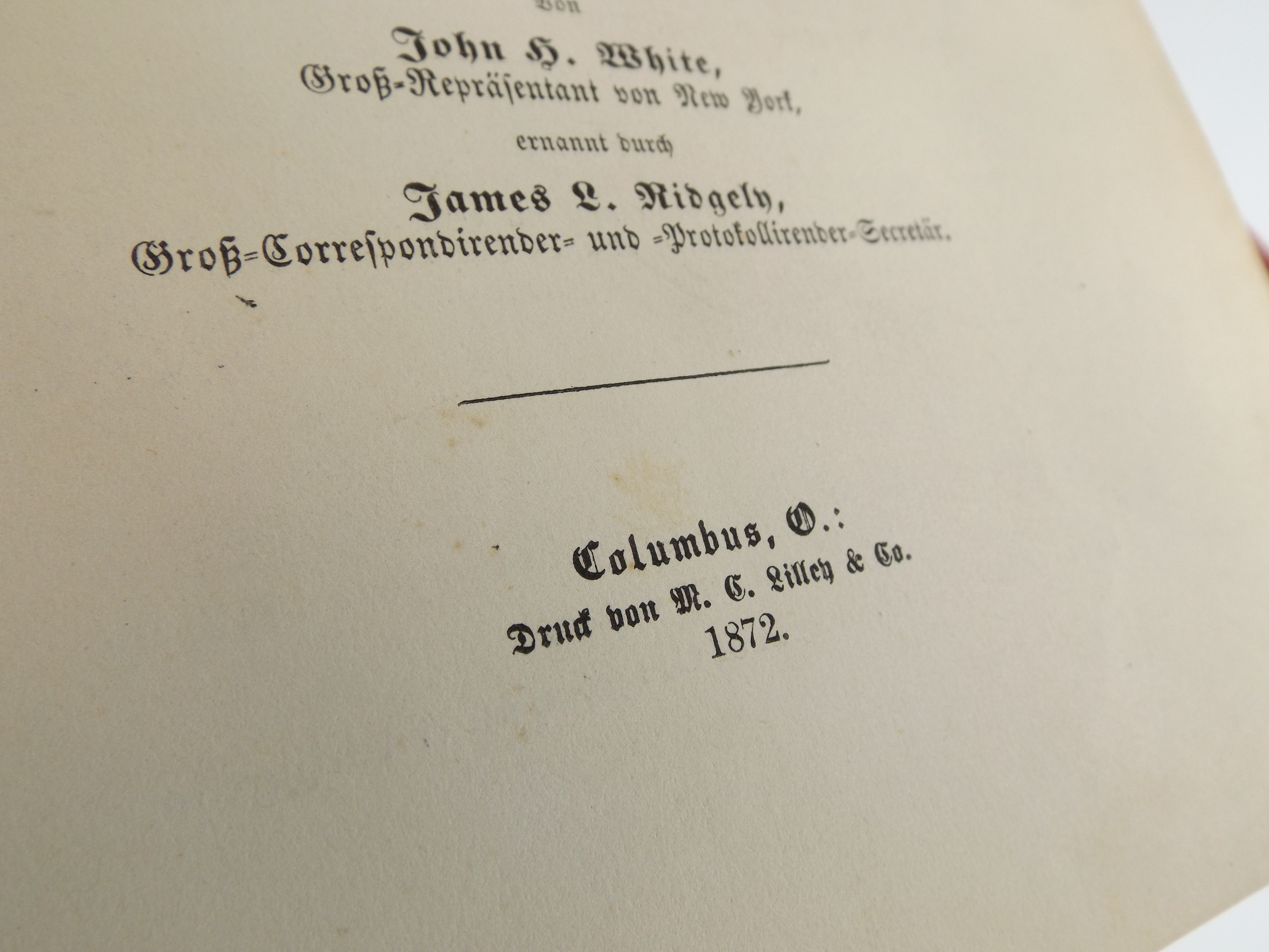 1872 German Lodge Book and 1900 Eloquence Book