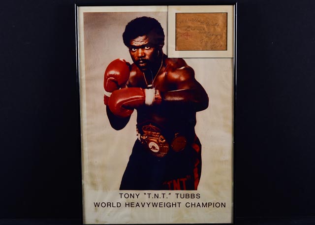 Tony Tubbs Poster With Cut Signature