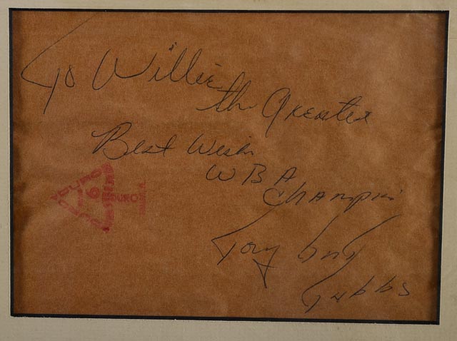 Tony Tubbs Poster With Cut Signature