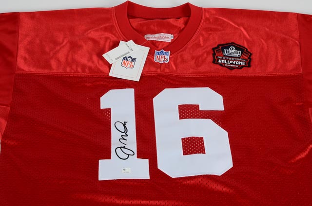 Joe Montana Signed Hall of Fame Jersey