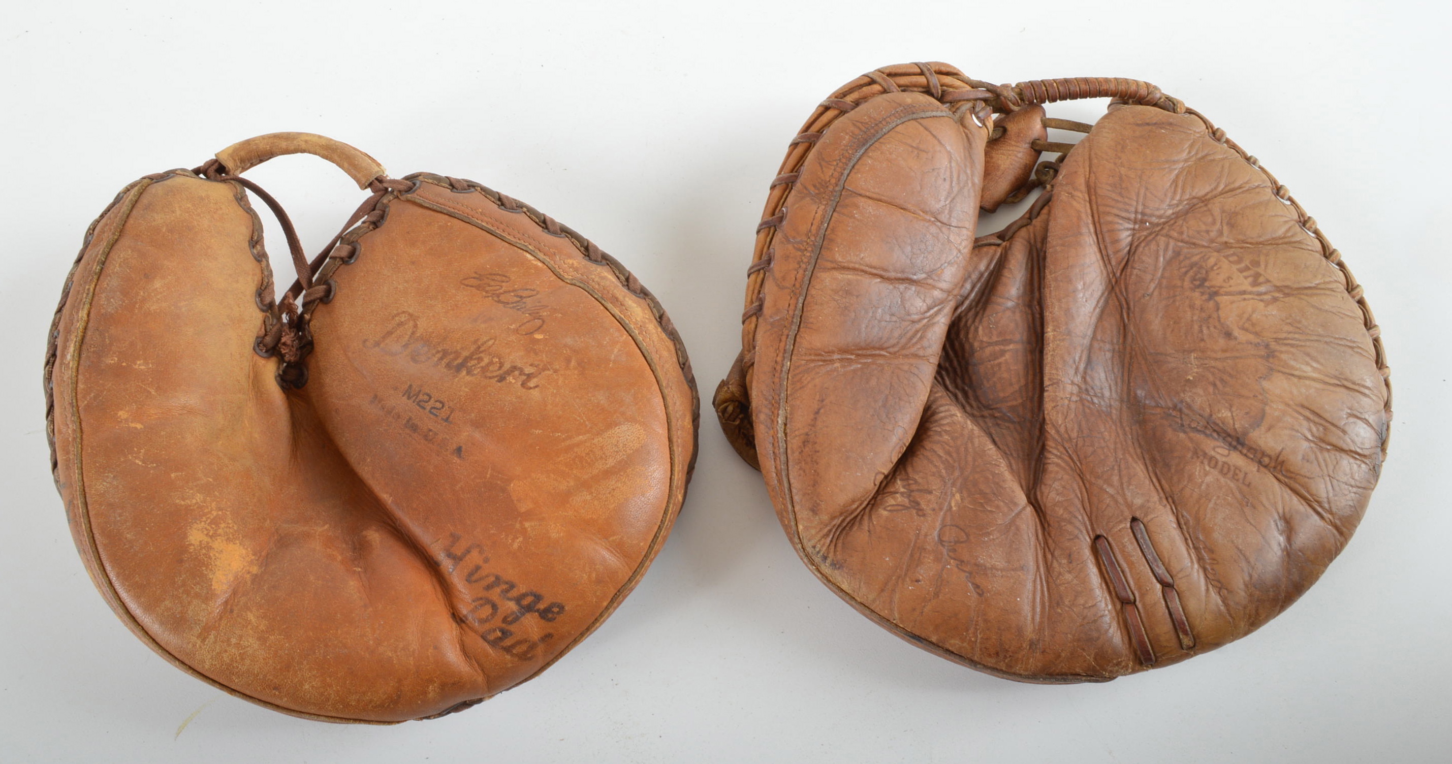 Vintage Baseball Catcher's Gloves  And Masks