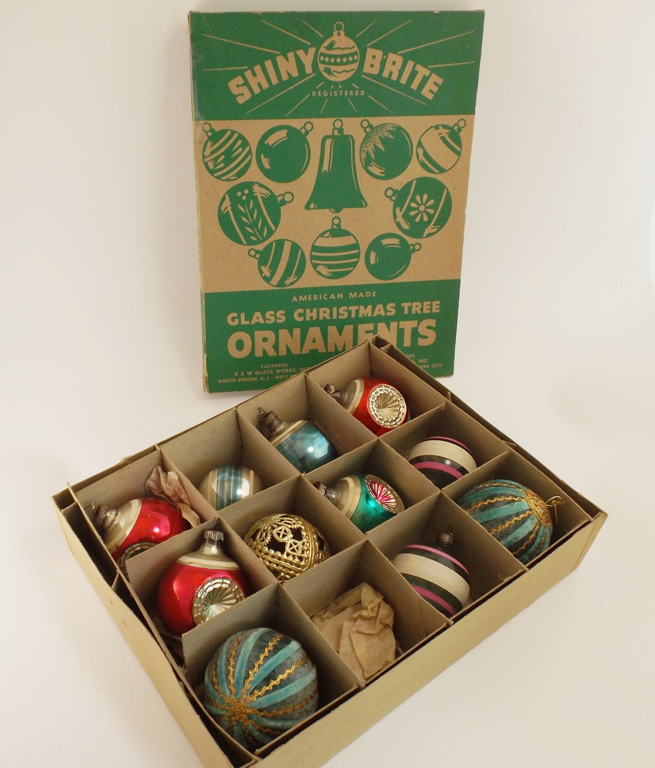 Vintage Shiny Brite Christmas Ornaments
