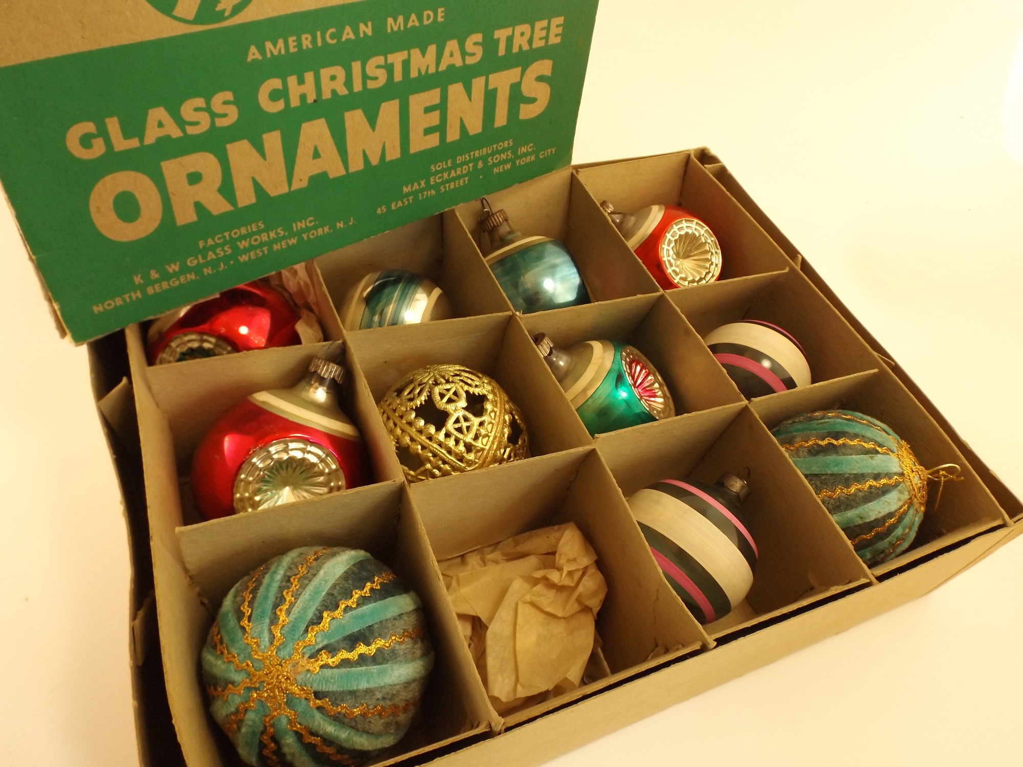 Vintage Shiny Brite Christmas Ornaments