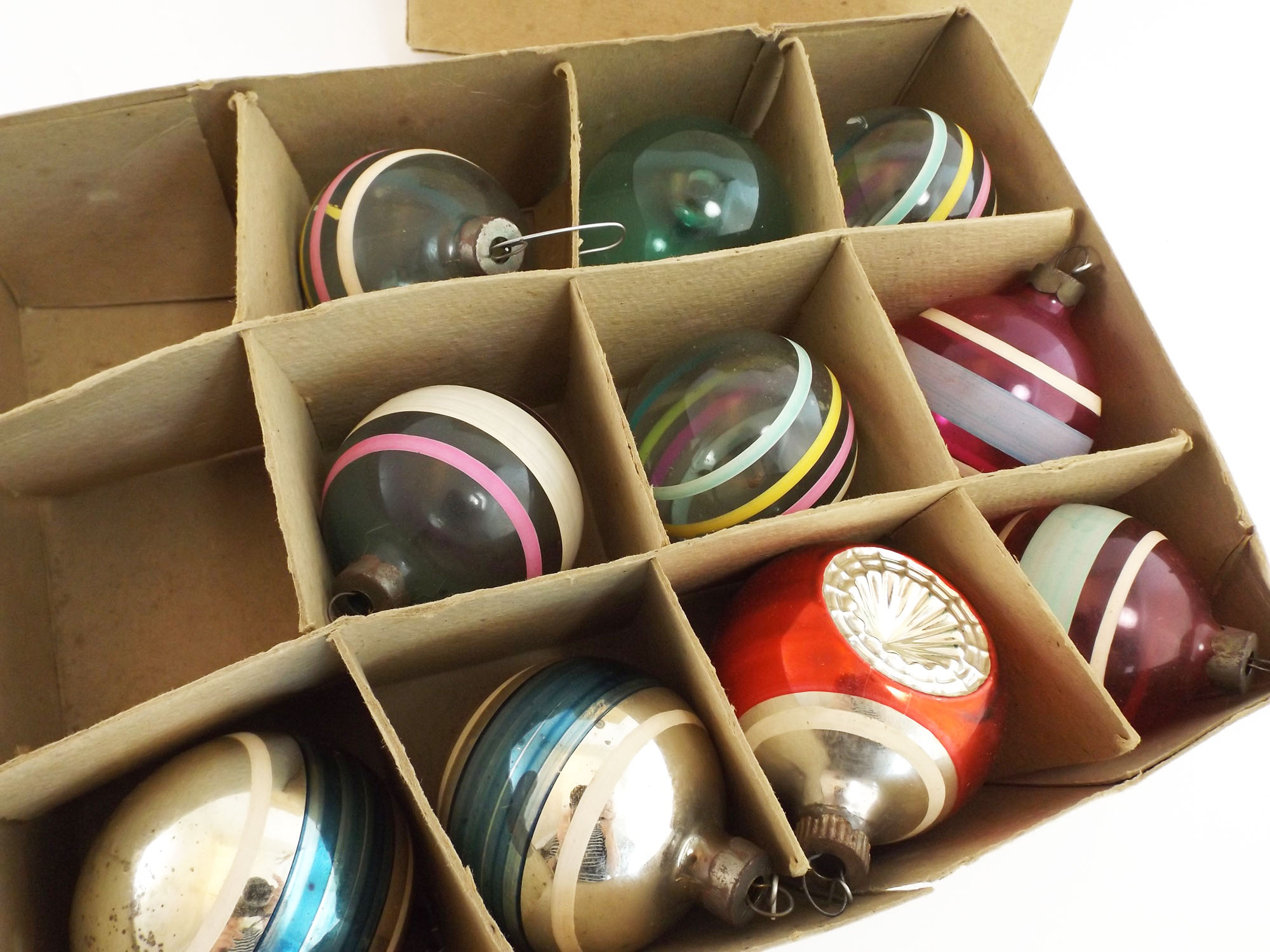 Vintage Shiny Brite Christmas Ornaments