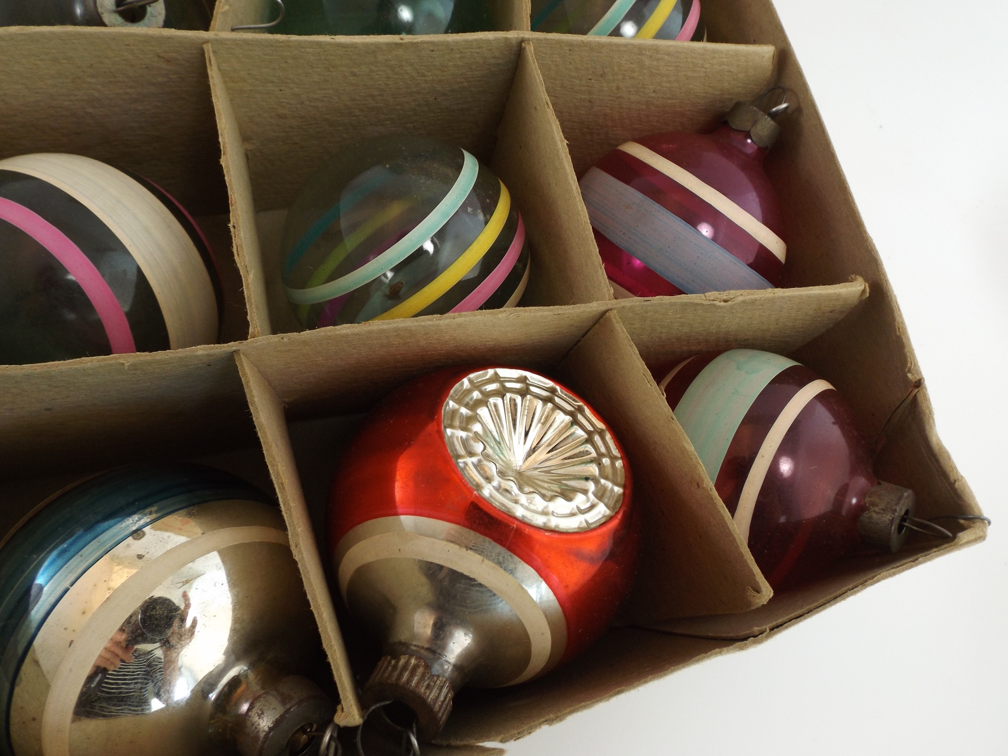 Vintage Shiny Brite Christmas Ornaments