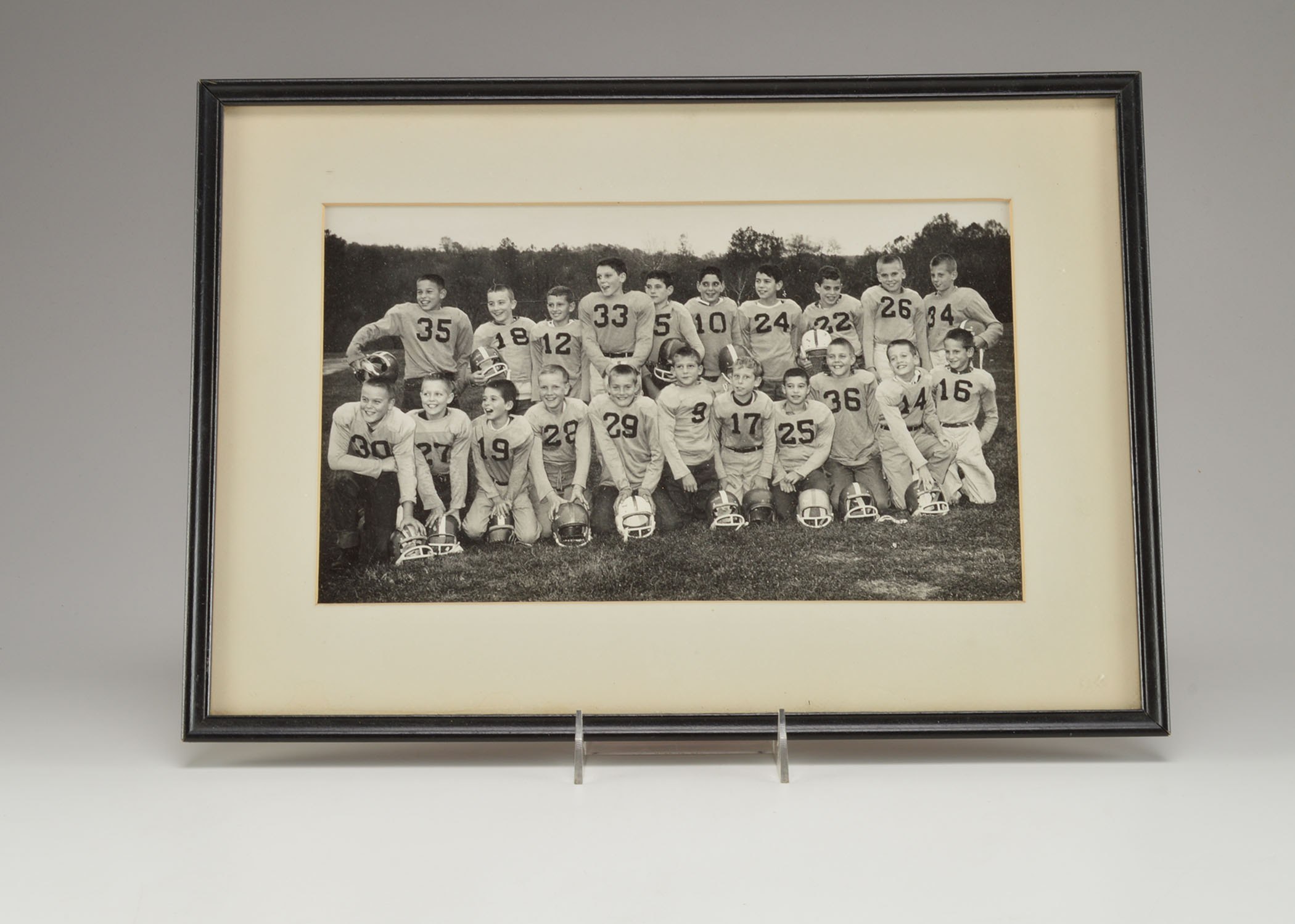 A Vintage Framed Photograph of a Youth Football Team