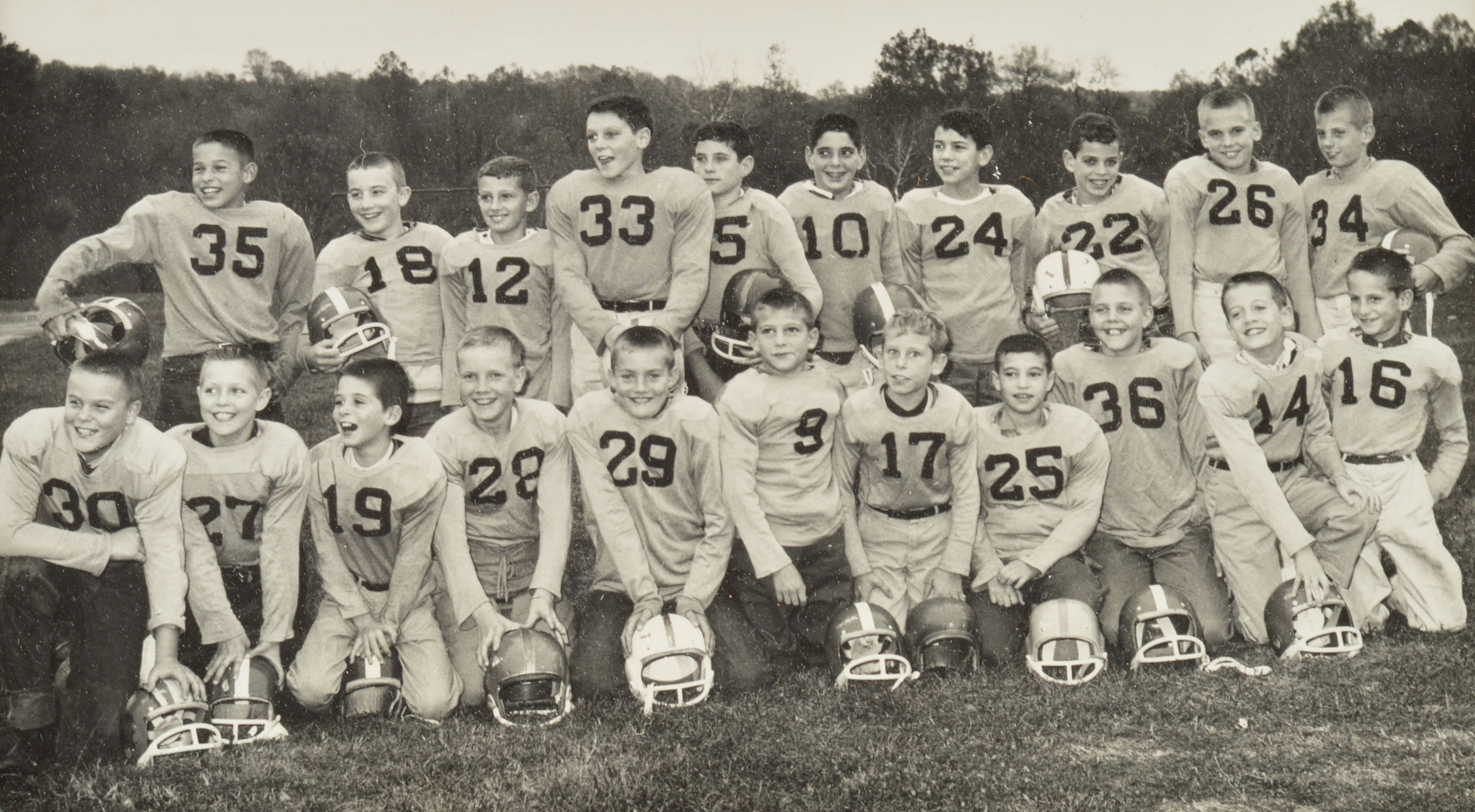 A Vintage Framed Photograph of a Youth Football Team