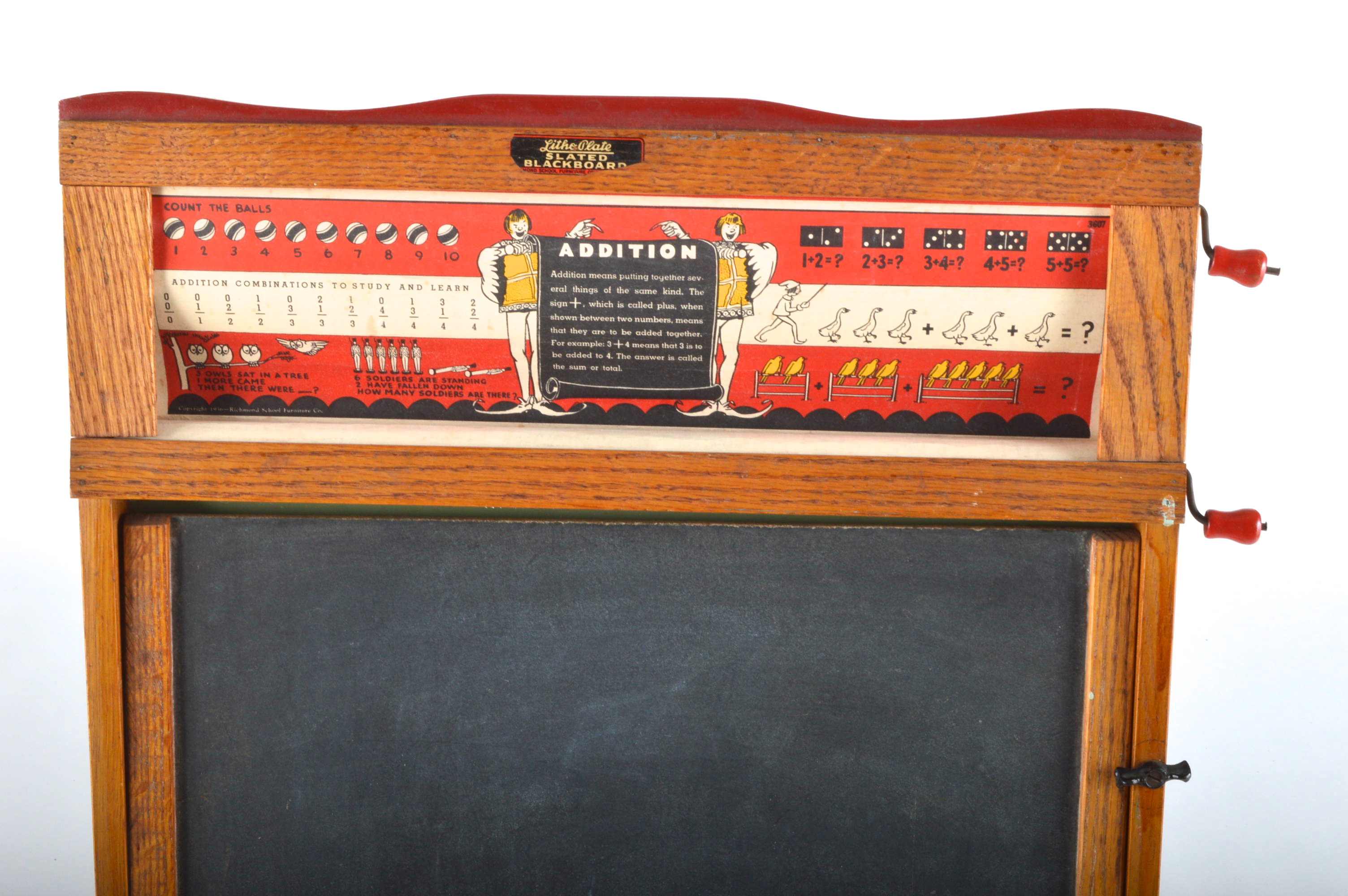 Litho Plate Slate Blackboard by Richmond School Furniture Co. 