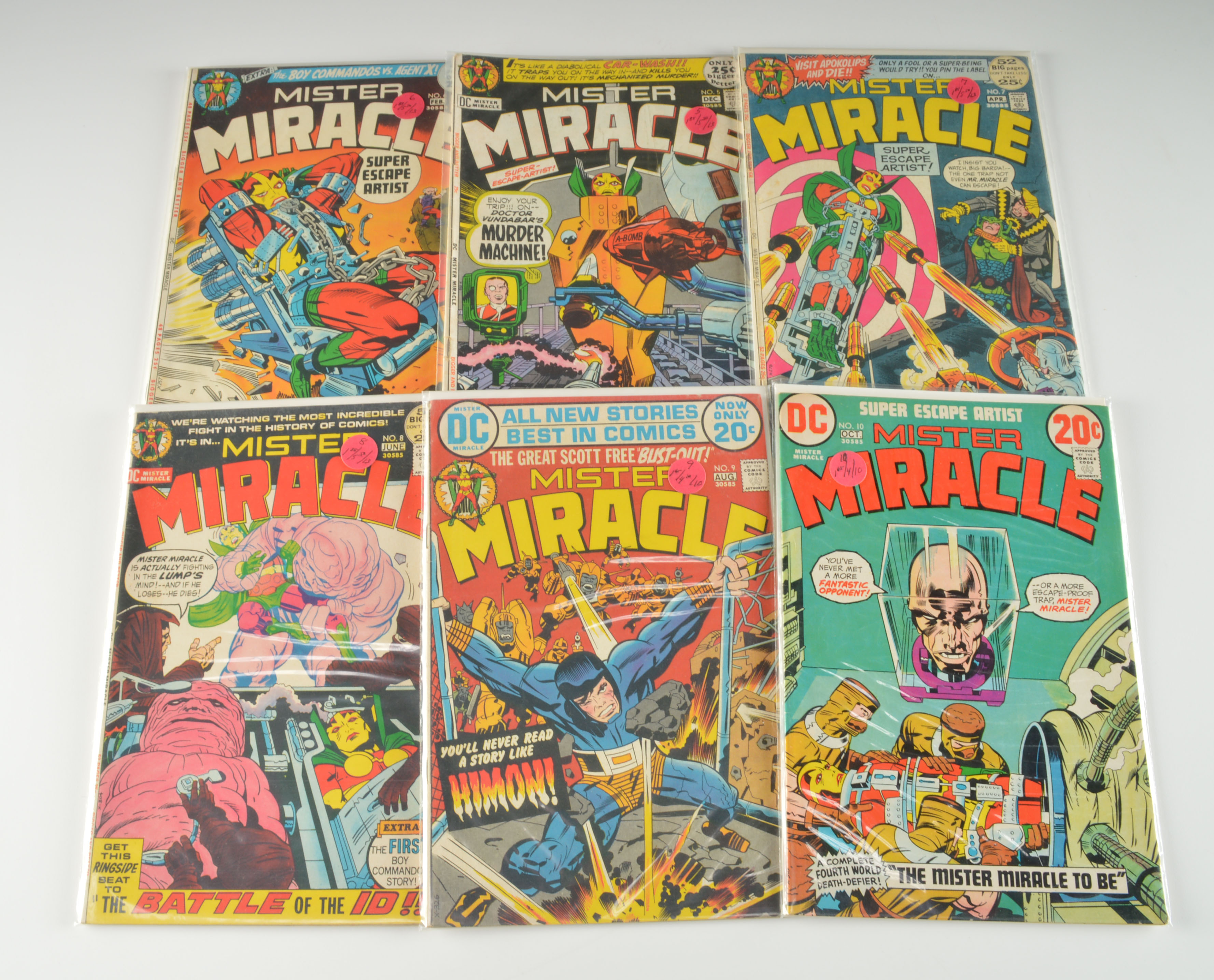 Mixed Lot Bronze Era Jack Kirby Written Comics