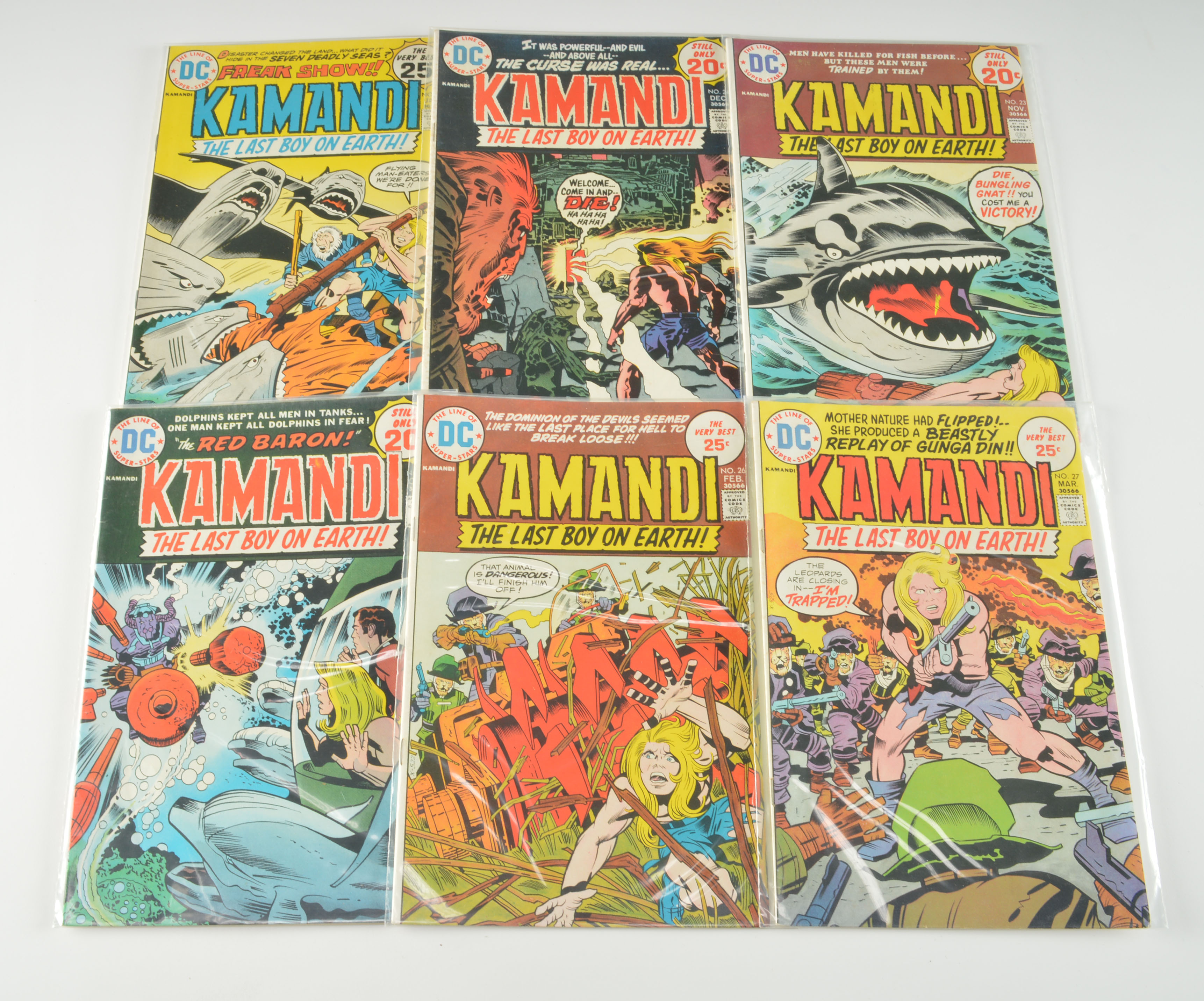 Bronze Era Jack Kirby "Kamandi" Comic Lot