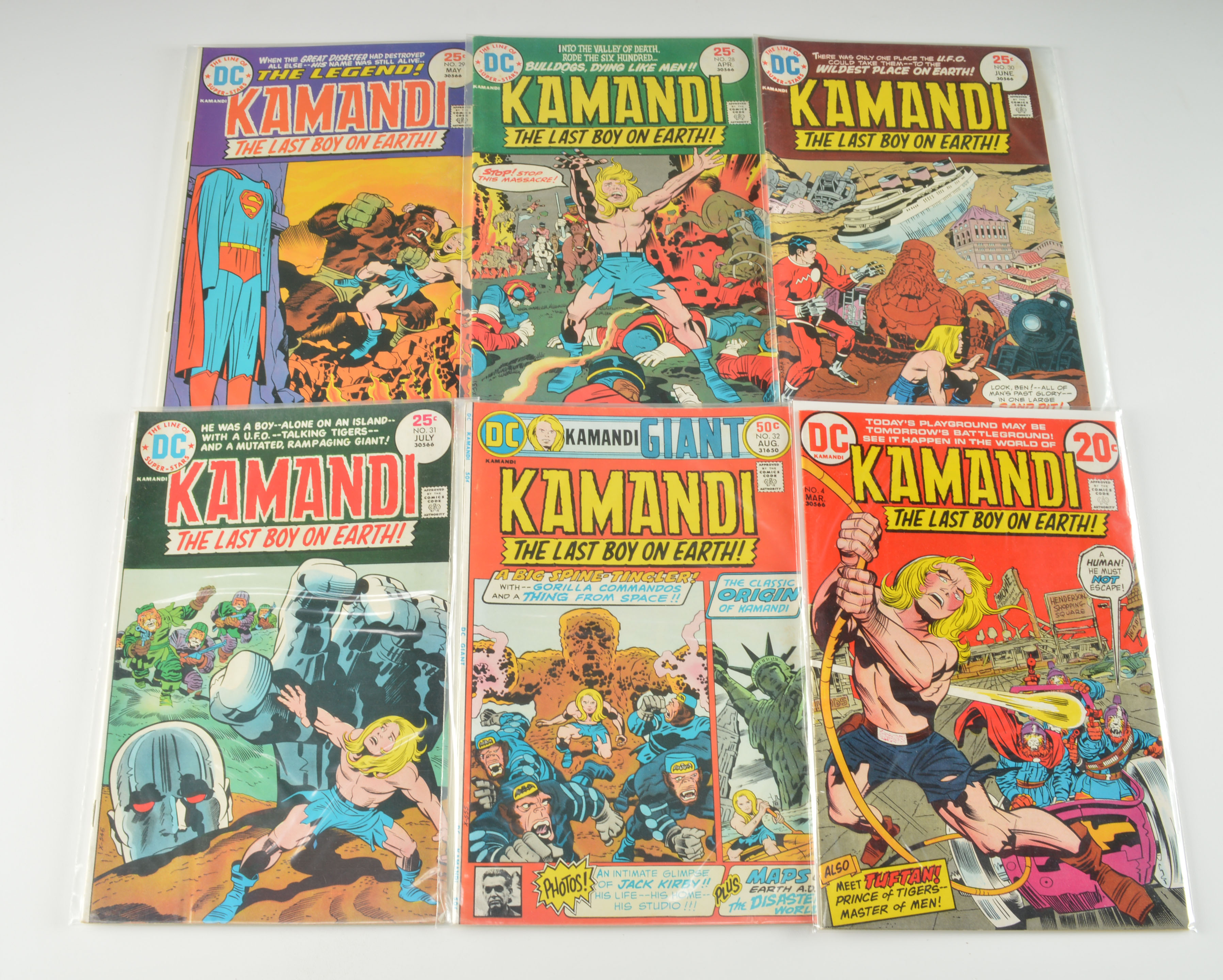 Bronze Era Jack Kirby "Kamandi" Comic Lot