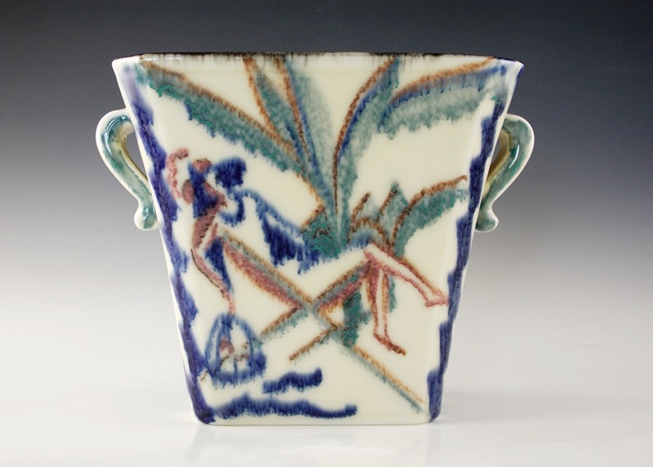 A Rookwood Double Handle Vase By Louise Abel Dated 1931