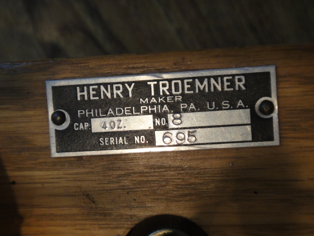Vintage Henry Troemner Apothecary Scale