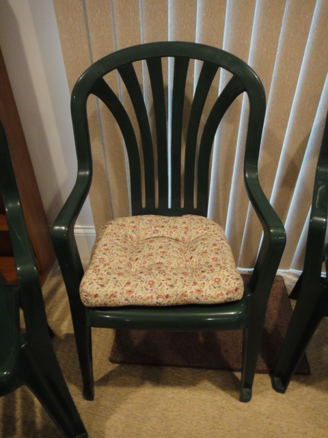 Six New Green Patio Chairs