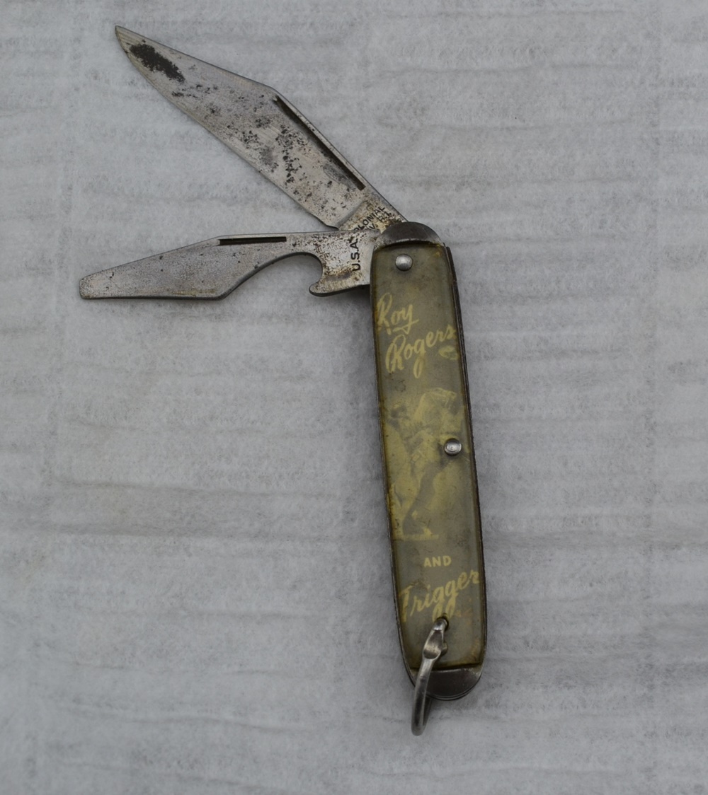 Circa 1950 Roy Rogers & Trigger  Pocket Knife By Colonial Knife 
