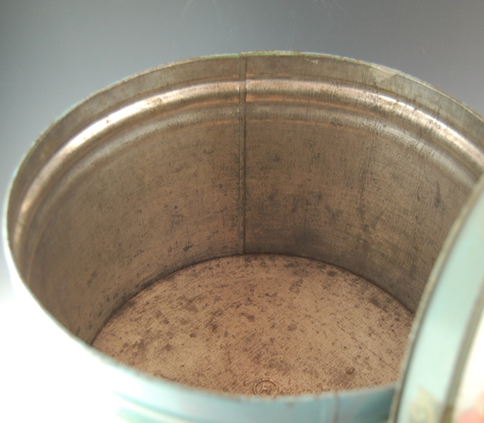 Wood Hat Box and Tin Dutch Box