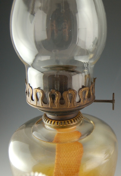 Four Glass Oil Lamps