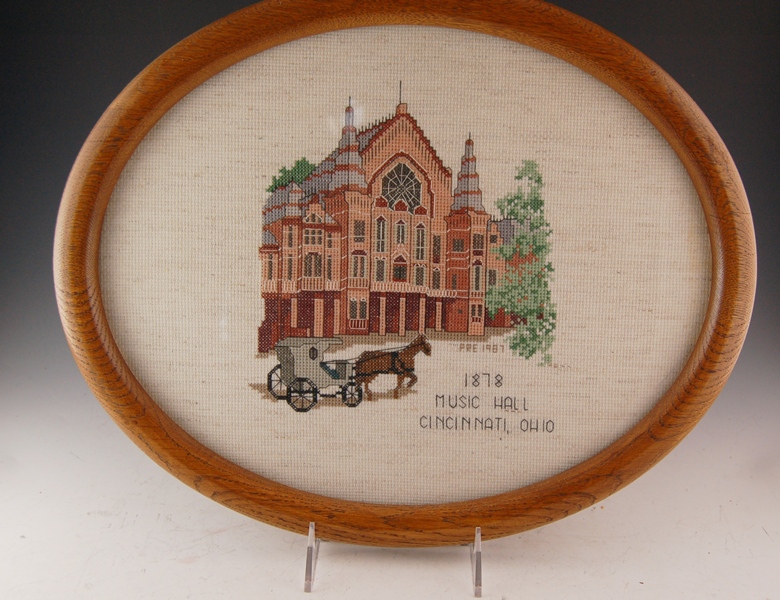 Cincinnati Music Hall Needlepoint