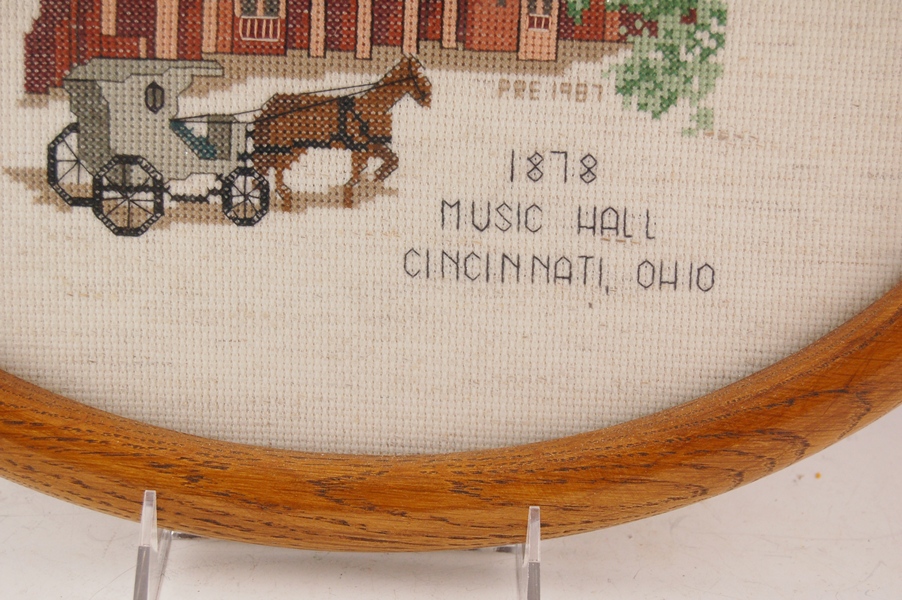 Cincinnati Music Hall Needlepoint