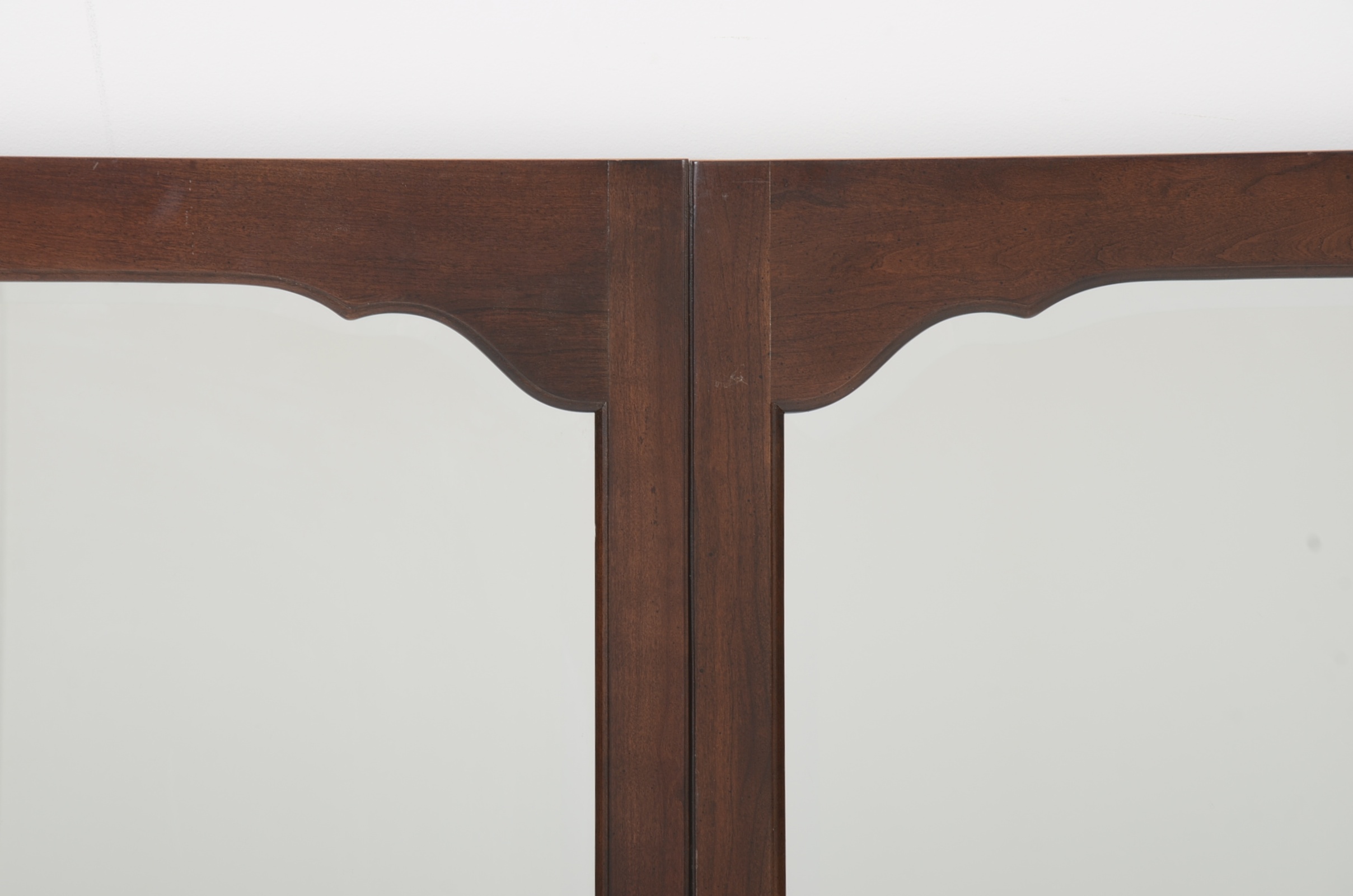 Two Vintage Wooden Framed Wall Mirrors