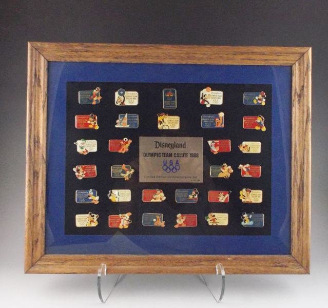 1988 Disneyland Olympic Team Salute Pins 