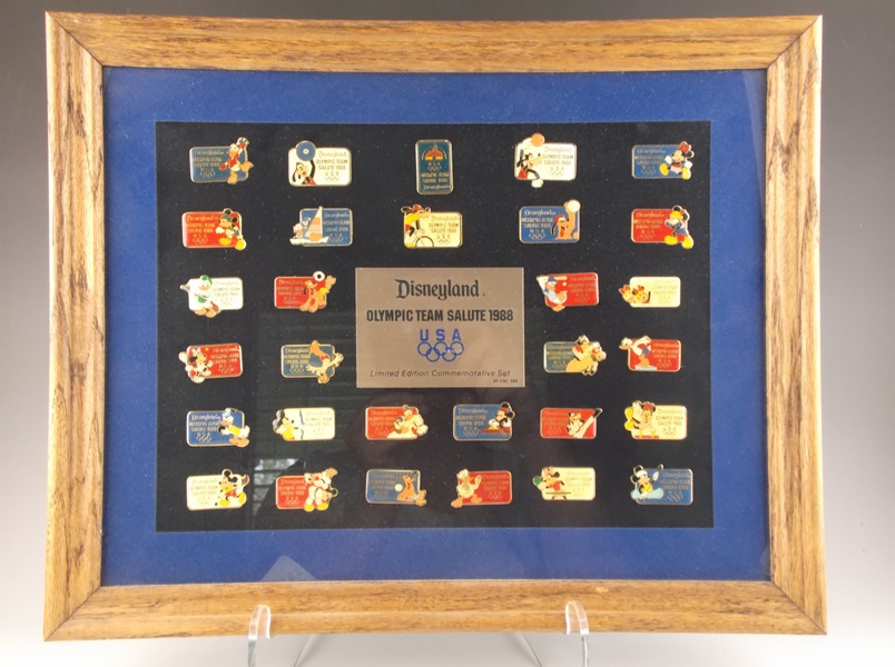 1988 Disneyland Olympic Team Salute Pins 