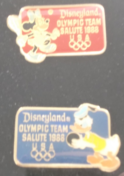 1988 Disneyland Olympic Team Salute Pins 