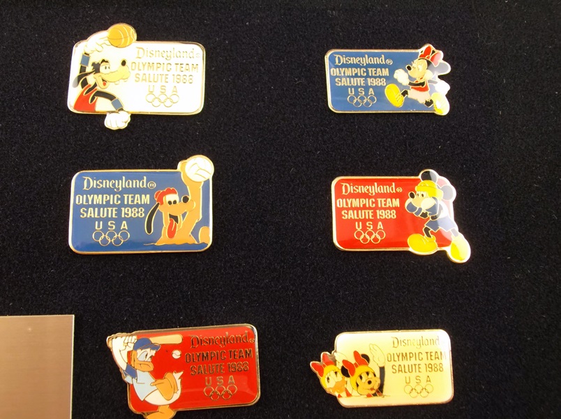 1988 Disneyland Olympic Team Salute Pins 